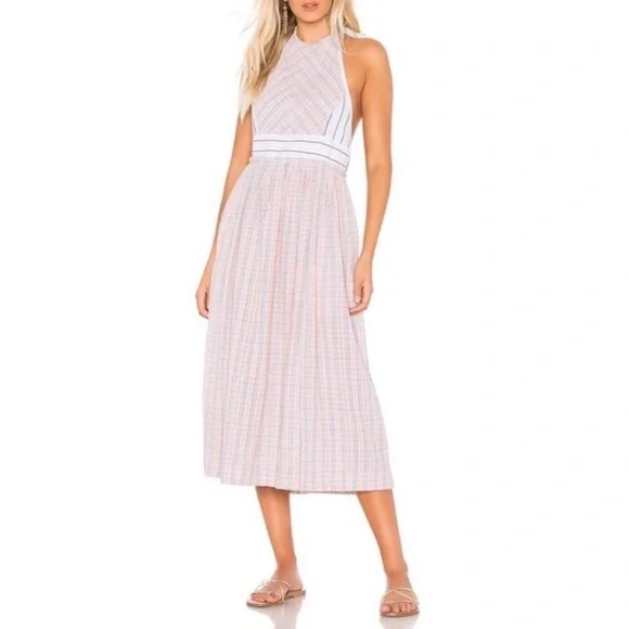 Free People | Dresses | Nwot Free People Color Theory Midi Apron Dress |  Poshmark